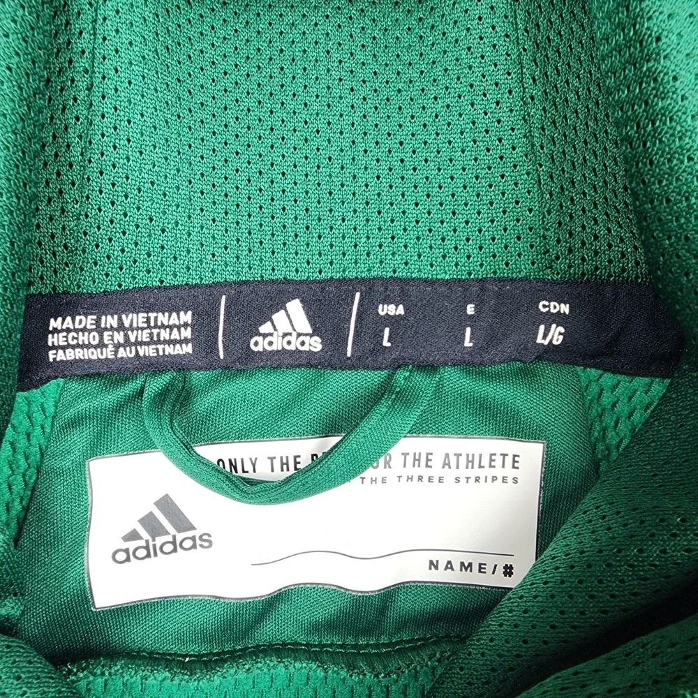 Eastern Michigan Eagles Hoodie Mens Large Green NCAA Swim Dive Adidas ClimaWarm